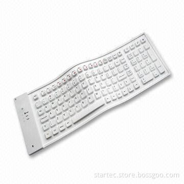Bluetooth Keyboard, Made of Silicone Material, Can Supports iPad/iPhone 4G, Symbian S60V3